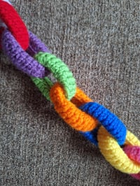 Image 4 of Knitted Paper Chain (6 feet)