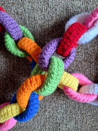 Image 3 of Knitted Paper Chain (6 feet)