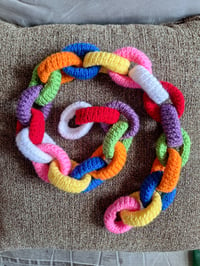 Image 1 of Knitted Paper Chain (6 feet)