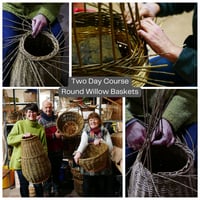 Image 1 of Sat 12th and Sun 13th April 2025 - Two Day Basketmaking Course - Round Baskets in Willow