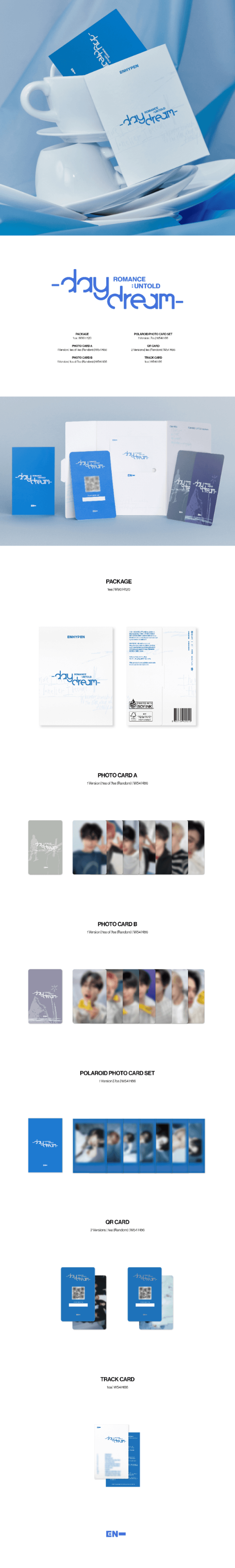 Image of Enhypen Romance : Untold Day Dream (Weverse Album) + Weverse Shop POBs