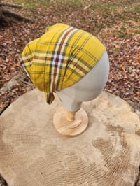 Yellow Plaid Flannel Haircovering 