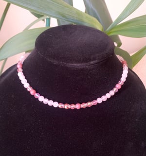 Rose Quartz & Rhodonite Choker