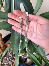 Image 1 of Labradorite & Pearl Choker 