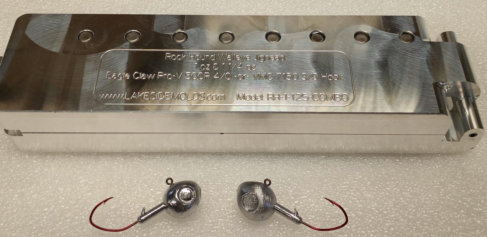 Rock Hound 8 cavity jig Mold ( 4 cavity x 1 oz ) ( 4 cavity x 1.25
