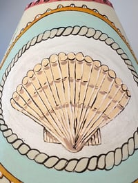 Image 4 of Beach House Lampshade, handpainted, unique lighting for stylish homes, perfect housewarming gift,...