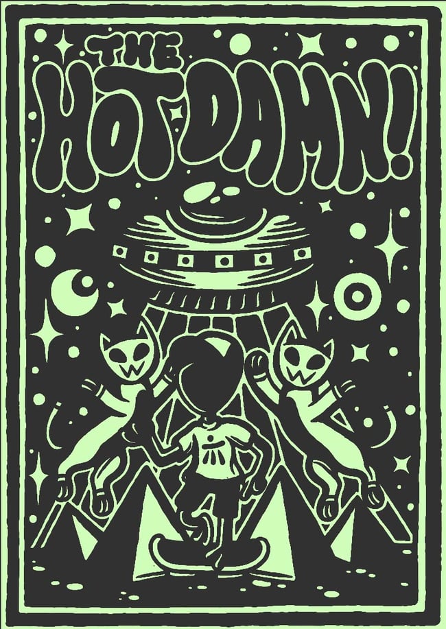 Glow-in-the-dark Space Cat Hoodie