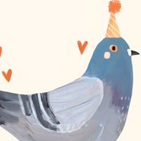 Image of Pigeon Birthday Card