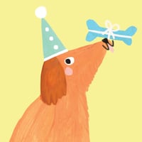 Image of Party Dog Birthday Card