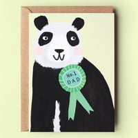 Image of No.1 Dad Panda Card