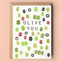 Image of Olive You Card