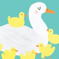 Image of Mum Duck Ducklings Card