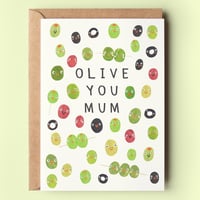 Image of Olive You Mum Card