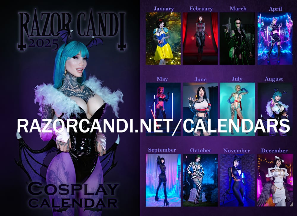 2025 RazorCandi Calendar [FREE SHIPPING IN THE US]