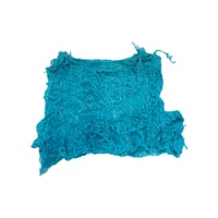 Image 1 of Blue distressed knitted vest