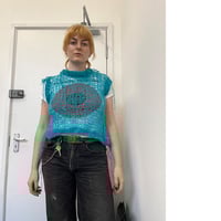 Image 2 of Blue knitted vest