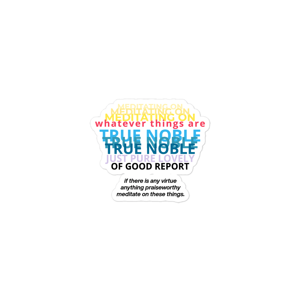Image of "MEDITATING ON" Bubble-free stickers