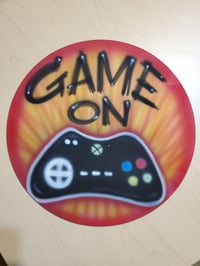 Image of Custom Airbrush Mouse Pad with Graphic, Personalized Round Mouse Pad, Graffiti Gamer Gift 