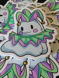 Image 2 of Jester Clown Ghost Sticker