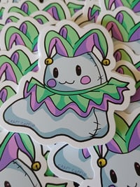 Image 3 of Jester Clown Ghost Sticker