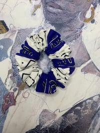 Image 2 of White Tribal Hair Scrunchie set