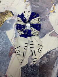 Image 3 of White Tribal Hair Scrunchie set