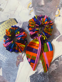 Image 2 of Multicoloured Afro Hair Scrunchie set