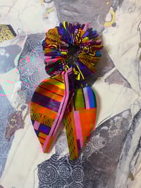 Image 5 of Multicoloured Afro Hair Scrunchie set