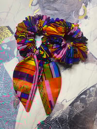 Image 3 of Multicoloured Afro Hair Scrunchie set