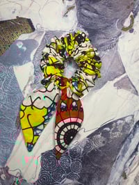 Image 4 of Yellow Ankara Hair Scrunchie Set