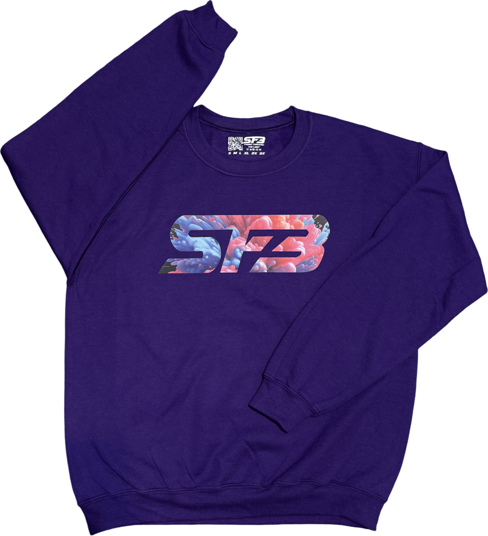 Grape Color Splatt SF3 Hoodie/Crewneck