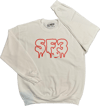 White Drippy Smile SF3 Hoodie/Crewneck