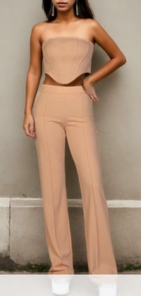 Image 1 of CORSET TOP & PANTS SET