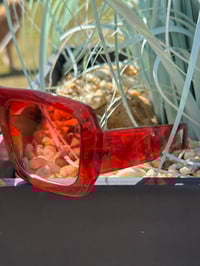 Image 2 of Red Square Trendy Sunglasses 