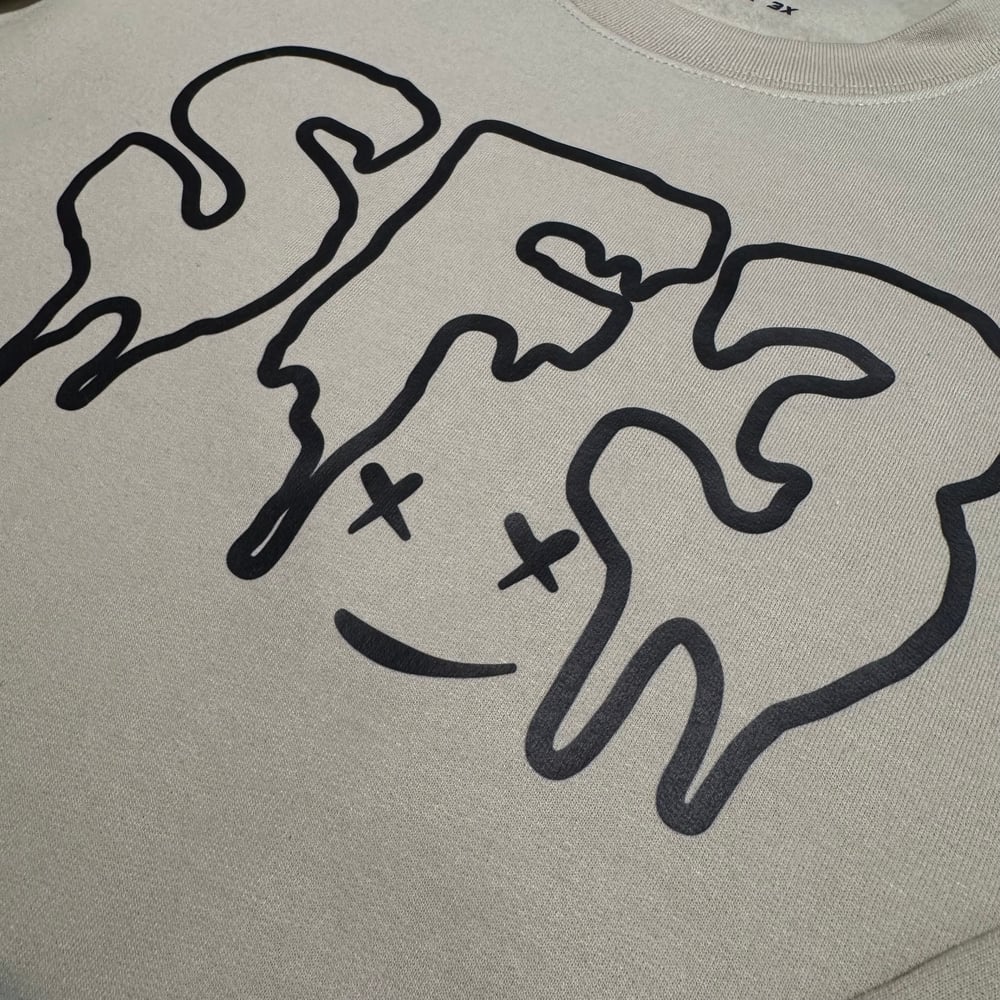 Sand Drippy Smile SF3 Hoodie/Crewneck