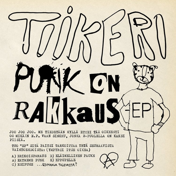 Image of Tiikeri - "Punk On Rakkaus" 7"