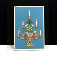 Image 1 of Mexican Tin Christmas Tree Card 