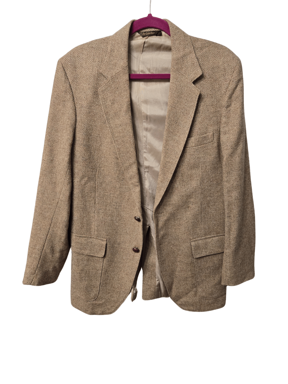 Image of Men's Wool Elbow Patch Tan Blazer