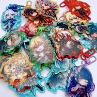 Image of Genshin Impact Charms | 2.5 inch, Glitter Epoxy