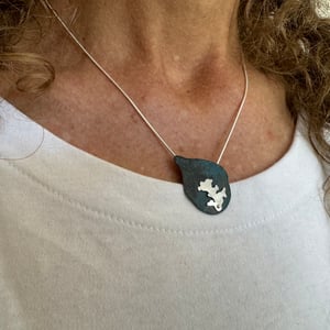 FORM Lichen Pendant (blue or green patina)