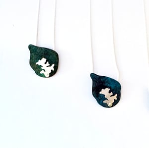 FORM Lichen Pendant (blue or green patina)