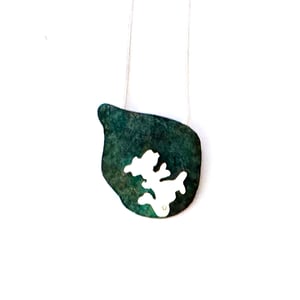 FORM Lichen Pendant (blue or green patina)