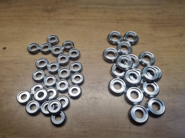 Image of 6mm or 8mm I/D Alloy dress washer to suit 6mm and 8mm cap head bolt.