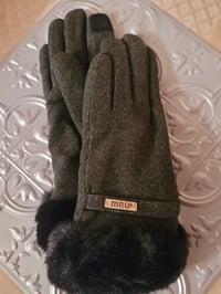 Image 4 of Faux Fur Gloves