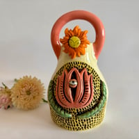 Image 1 of Pink Lotus Opening II - Ceramic Bud Vase