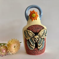 Image 2 of Deaths Head Hawkmoth - Ceramic Bud Vase