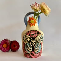 Image 1 of Deaths Head Hawkmoth - Ceramic Bud Vase