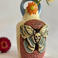 Image 3 of Deaths Head Hawkmoth - Ceramic Bud Vase