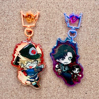 Image of IDV Florian & Matthias Charms | 2.5 inch, Glitter Epoxy