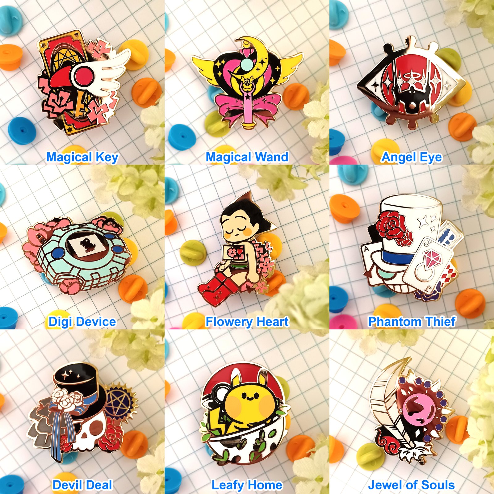 Angel's CUTE ピンバッジ ANGEL BLUE DAISY LOVERS ピンバッジ - メルカリ